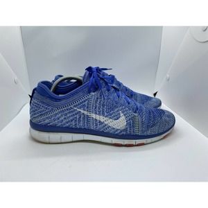 Nike Womens Free TR Flyknit 718785-403 Blue Running Shoes Sneakers Size 10.5
